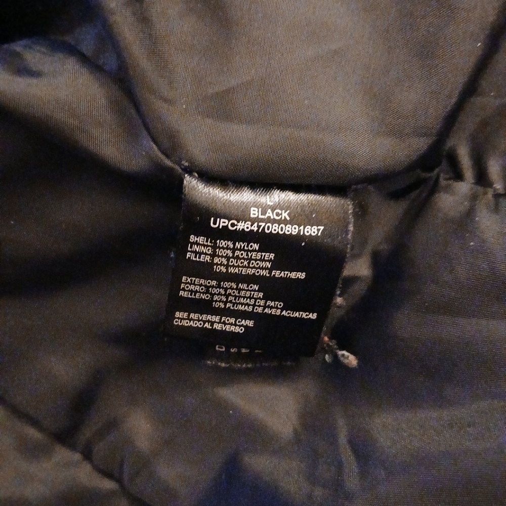 SIENA STUDIO Women's Black Quilted Hooded Puffer Down Packable Jacket Size Lg - Picture 7 of 9